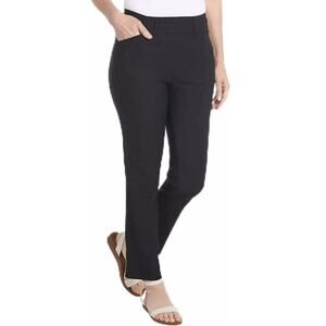 New HILARY RADLEY Black Super Stretch Skinny Leg Pull-On Ankle Pants Size XL